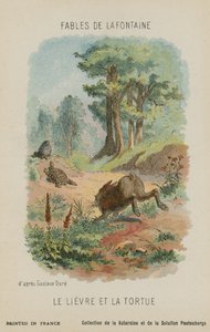 Kilpikonna ja jänis (chromolitho)
